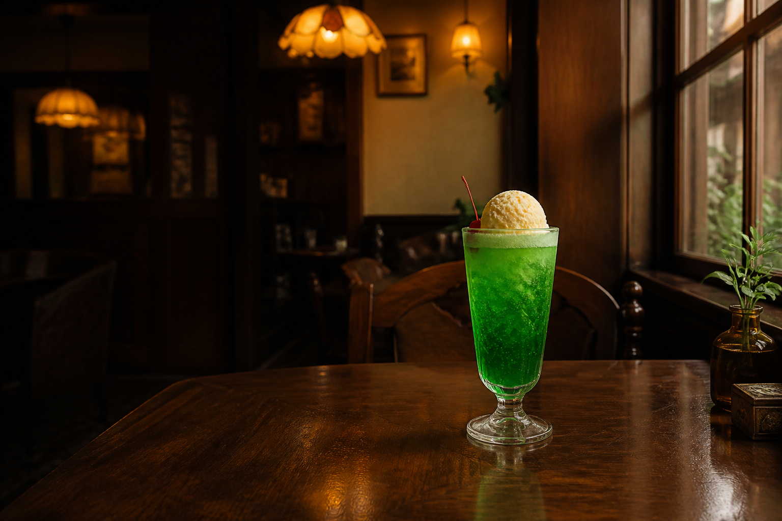 琥珀クリームソーダ